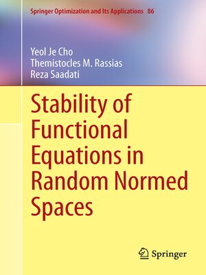 cover image of Stability of Functional Equations in Random Normed Spaces